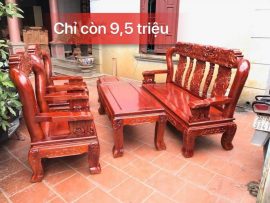 bộ minh quốc voi gỗ xà cừ tay 10