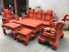 bộ tần thủy hoàng gỗ hương đỏ tay 12