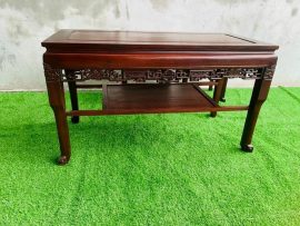 mẫu bàn trường kỉ ngũ lân vờn cầu chạm khắc hoa văn đẹp