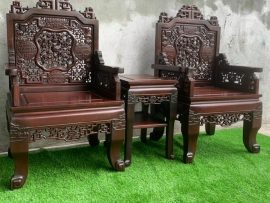 bộ trường kì ngũ lân vờn cầu gỗ gụ 6 món siêu rẻ