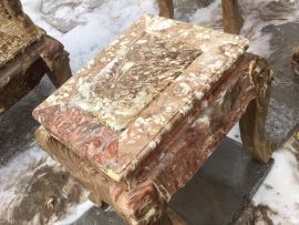 Đôn thấp chân quỳ chế tác 100% gỗ nghiến