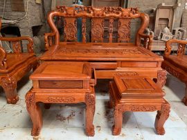 Đôn kẹp và đôn ngồi bộ 6 món bàn ghế Minh Quốc Đào