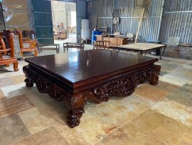 Sập cổ liền, đóng thủ công vuông vắn và đẹp sang ở mọi góc nhìn