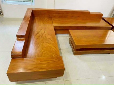 Bộ sofa phòng khách hàng nguyên khối gỗ gõ đỏ Nam Phi tuyển vân