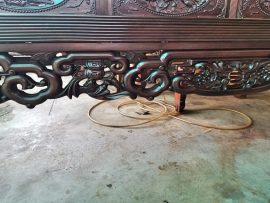 Dạ ghế đục kênh bong dơi ngậm tiền và dơi ngậm chữ thọ cài mai