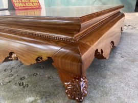 Chân sập tạo tác chân Lân điểm hoa lá tây tinh xảo