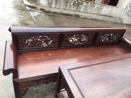 Vách tựa đục Tùng - Cúc - Sen - Mai tinh xảo, hoàn toàn thủ công