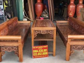 Mẫu bàn ghế trường kỷ hàng cao cấp đục thủ công mỹ nghệ