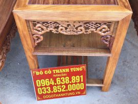Bàn trường kỷ 3 tầng, tiện lợi để đồ. Dây là mẫu bàn truyền thống rất phổ biến trong gia đình xưa