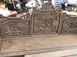 Đoản ghế dài trường kỷ gỗ chò chỉ ngồi được 3-4 người