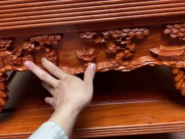 Họa tiết đục sâu 2cm, hàng cao cấp đục tay bởi nghệ nhân làng nghề giàu kinh nghiệm