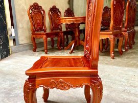 Mẫu ghế ăn gỗ xoan đào