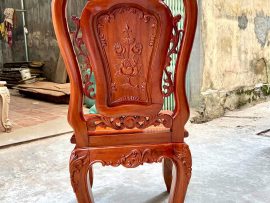 Ghế ăn gỗ xoan đào đục 2 mặt
