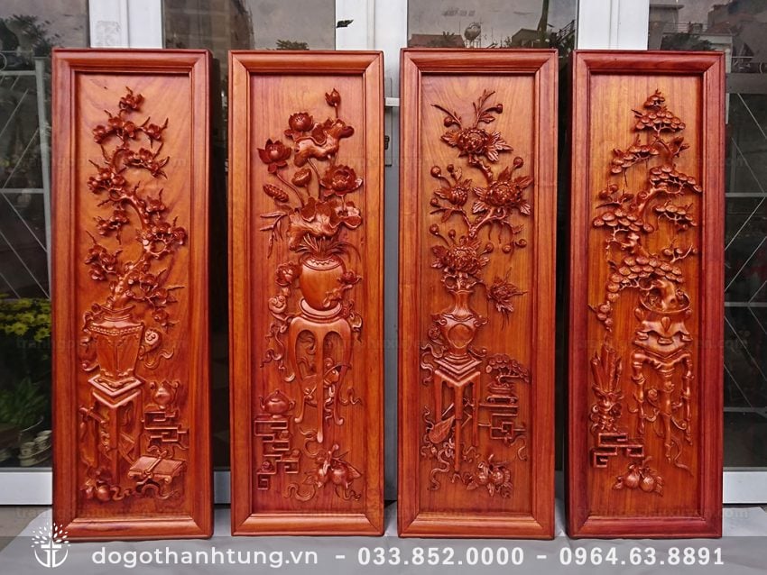 Ý nghĩa tranh Tứ Bình, khác gì với tứ quý