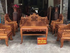 Chân ghế vuông 7p nhưng lại được vơ nhỏ lại để bộ ghế được thoát, bổng, vừa vặn nhưng lại rất chắc chắn và phù hợp với form dáng của dòng trường kỷ tam lân vờn cầu.