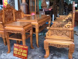 Bộ trường kỳ ngũ lân vờn cầu đục kênh bong sắc nét