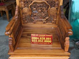 Ghế đơn Bộ Trường Kỷ Huế Ngũ Lân Gỗ Gụ Ta Quảng Bình VIP