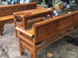 Bộ Trường Kỷ Tam Quốc đánh vecni trần