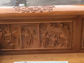 Bộ Trường Kỷ Tam Quốc Gỗ Gụ