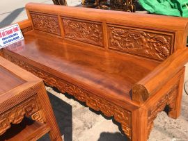 Ghế dài bộ trường kỷ lim xanh