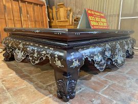 Sập gỗ khảm trai