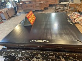 sập gỗ gụ khảm trai