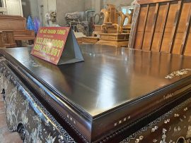 sập ngồi gỗ gụ khảm trai