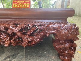 Sập chân quỳ gỗ gụ