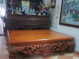 Sập mai điểu gỗ gụ nam phi