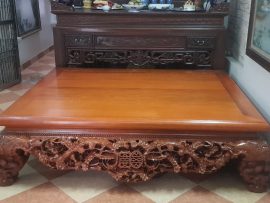 Sập mai điểu gỗ gụ