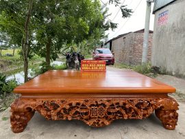 Sập thập điểu quần mai gỗ gụ Nam Phi