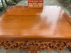 Sập thập điểu quần mai gỗ gụ