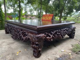 Sập gỗ hương vân xám