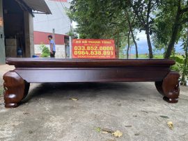 Sập thập điểu quần mai gỗ hương