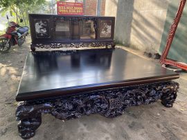 Bộ sập mai điểu và tủ chè ngũ phúc