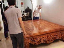 Sâp gỗ chạm thập điểu quần mai