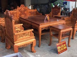 Bộ trường kỷ Huế 9 món ngũ lân vờn cầu