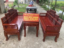 Bộ trường kỷ song tiện tựa ngũ sơn