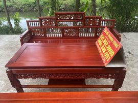 Bộ trường kỷ song tiện tựa ngũ sơn