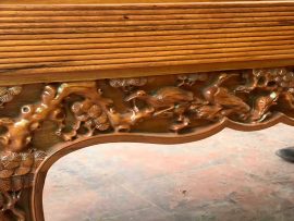 Yếm ghế đục mai điểu , đục sâu, đục nổi 3D