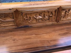 Mặt ghế liền tấm, vân lựa tuyển kỹ càng, tuyệt đỉnh