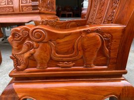 tay 12 đục kênh bong nguyên con voi gỗ đặc – khác hẳn hàng ngoài chợ