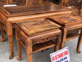 Mẫu bàn và đôn cao của trường kỷ Huế