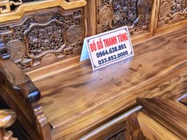 Mặt ghế liền tấm chọn vân lựa tuyển, đóng khuôn tranh dày dặn