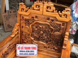 Ghế đơn Bộ Trường Kỷ Huế Ngũ Lân Gỗ Gụ Ta Quảng Bình VIP