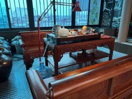 trả hàng Bộ trường kỷ gỗ hương đá đục tứ quý cho Anh Hải, Hà Nội)