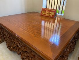 Sập mai điểu 1m8x2m2 gỗ gụ (Anh Quang, Kim Bôi, Hòa Bình)