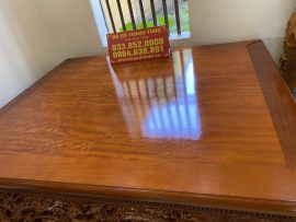 Mặt sập 2 lá vân gỗ gụ siêu đẹp. Khung tranh dày 10cm hở 2 đầu phía bên trong