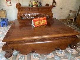 Sập trơn gỗ gụ chuyển về Vĩnh Phúc