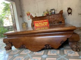 Sập trơn gỗ gụ Nam Phi của anh Hùng